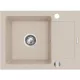 Mosogató PY Next 1 mély+kicsi csep. bézs 620x440mm