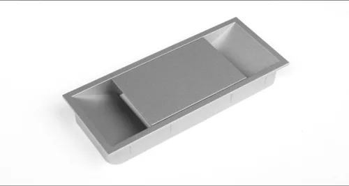 Kábelkivezető műanyag téglalap alu 152x61mm