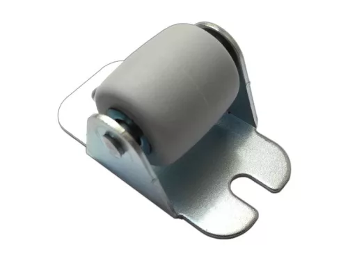 Gumis görgő egyenes szürke 22mm