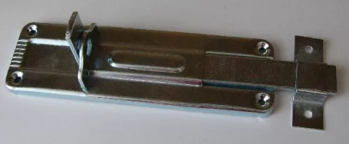 Tolózár egyenes lakatolható nikkel 100mm