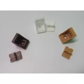 Műanyag sarokrögzítő 20mm fehér 20mm