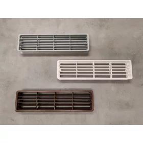 Szellőzőrács műanyag kétoldalas fehér 310x82mm