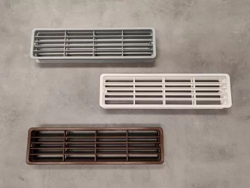 Szellőzőrács műanyag kétoldalas fehér 310x82mm