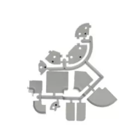 Vízzáró egységcsomag téglalap szürke