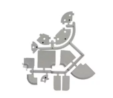 Vízzáró egységcsomag téglalap szürke