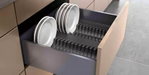 Tányértartó bazalt szürke 600-as