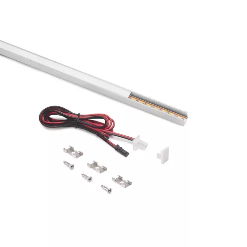 Led profil Pyxis csavarozható beépített ledszalaggal 23W 24V neutrális alu 29m