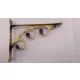 Polctartó konzol Antiqua antik barna 150x85mm