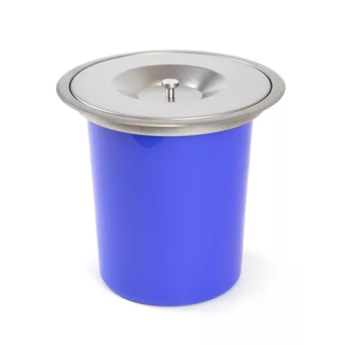 Hulladéktároló pultba szüllyeszthető   (rendelésre) inox 5L