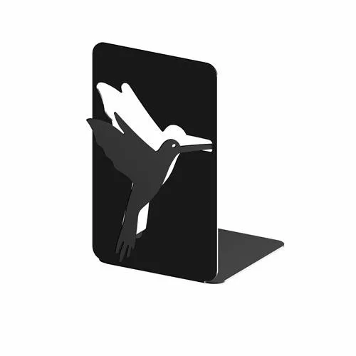 Könyvtámasz 3D Kolibri minta balos fekete matt