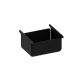 Irodai tároló kosár matt fekete 38mm
