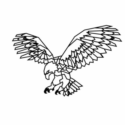 Fali dekoráció Sas motívum