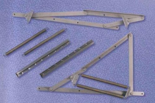 Franciaágy felnyíló vasalat rugós erősített fehér