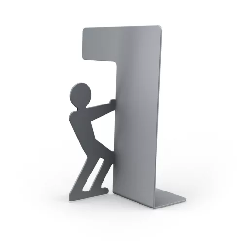 Könyvtámasz Superman szürke