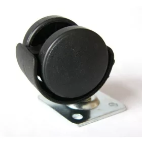 Talpas görgő műanyag 50mm fekete 50mm