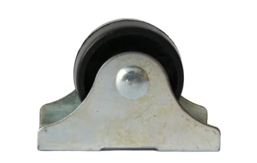 Görgő műanyag egyenes fekete 25/28 mm