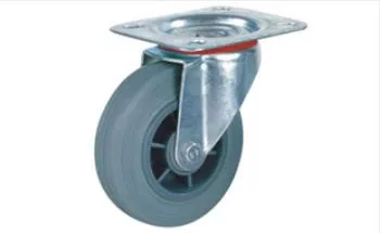 Gumis görgő szürke fék nélkül szürke 100mm