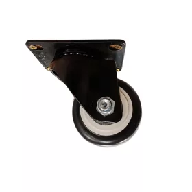 Gumis görgő talpas 63mm fekete