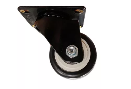 Gumis görgő talpas 63mm fekete