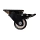Gumis görgő talpas fékes 63mm fekete