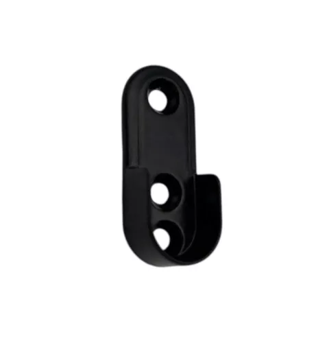 Akasztórúd tartó ovális fekete