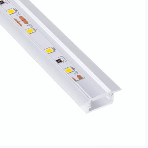 Led profil bemarható átlátszó takaróval alu 2m