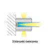 LED üvegpolc világítás 3D alu
