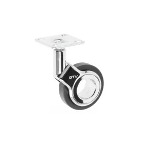   Gumis görgő talpas GIRA 60mm króm-fekete Króm-fekete 60mm