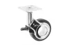 Gumis görgő talpas GIRA 60mm fékes Króm-fekete 60mm