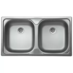 Mosogató NP 2 medencés (440) 780x440mm