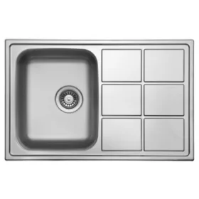   Mosogató NP 1 medencés + csepptálcás - kockamintás 780x500mm