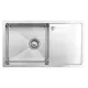 Mosogató NP Fatima 1 medence+csepptálca + mosogatószer adagoló inox 440x780mm