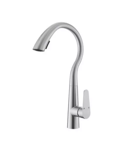 Csaptelep NP fém zuhanyfejes inox