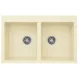 Mosogató NP gránit Vivien 2 medencés krém 780x500mm
