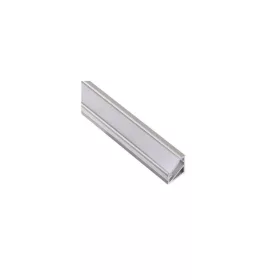 Led profil sarok 2m opál takaróval alu 2m