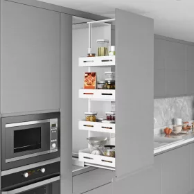 Konyhai kamra Starax Unique 1400-1700mm fékes fehér 300mm