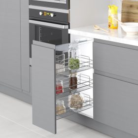   Konyhai kihúzható fékes oldalkeret "R" jobbos króm 250mm