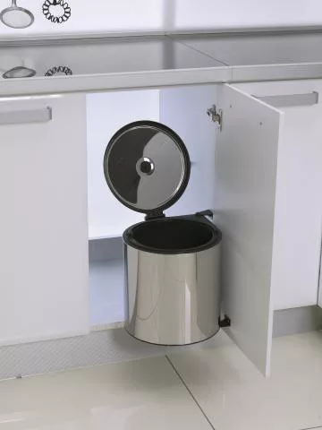 Hulladéktároló kiforduló R 10L inox