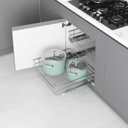 Rácsfiók belső R króm 450mm