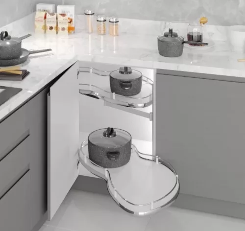 Konyhai vese tálca R jobbos fehér-króm 600mm