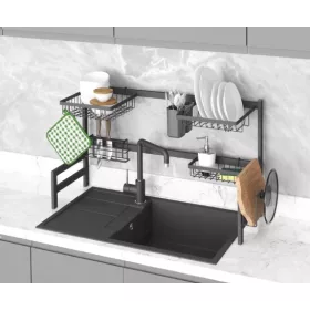 Konyhai tároló pultra helyezhető R fekete 860mm