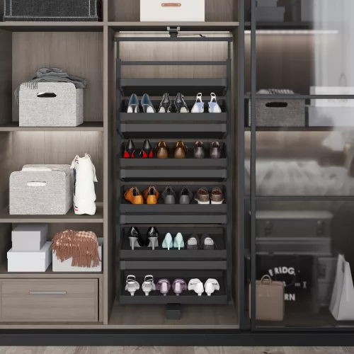 Cipőtartó forgatható R antracit 1630-1830mm