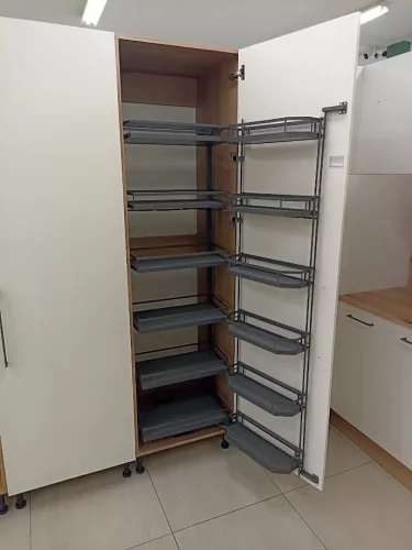 Konyhai kamravasalat Tandem C antracit 1570/600mm