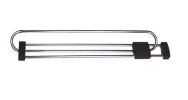 Kihúzható vállfatartó erősített króm 380 mm