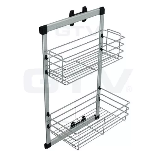 Kihúzható gardrób kosár GTV oldalra szerelhető króm 288mm