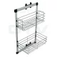 Kihúzható gardrób kosár GTV oldalra szerelhető króm 288mm