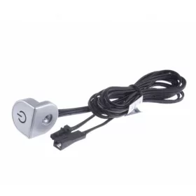   LED kapcsoló/fényerő szabályozó élre szerelhető ezüst