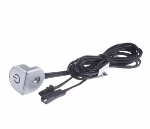 LED kapcsoló/fényerő szabályozó élre szerelhető ezüst