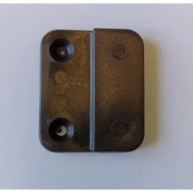 Ajtóütköző fekete fekete 47x40mm