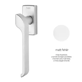   Linea Cali Turbo Zincral matt fehér téglalaprozettás ablakfélkilincs Smart Block rendszerrel 470 SK